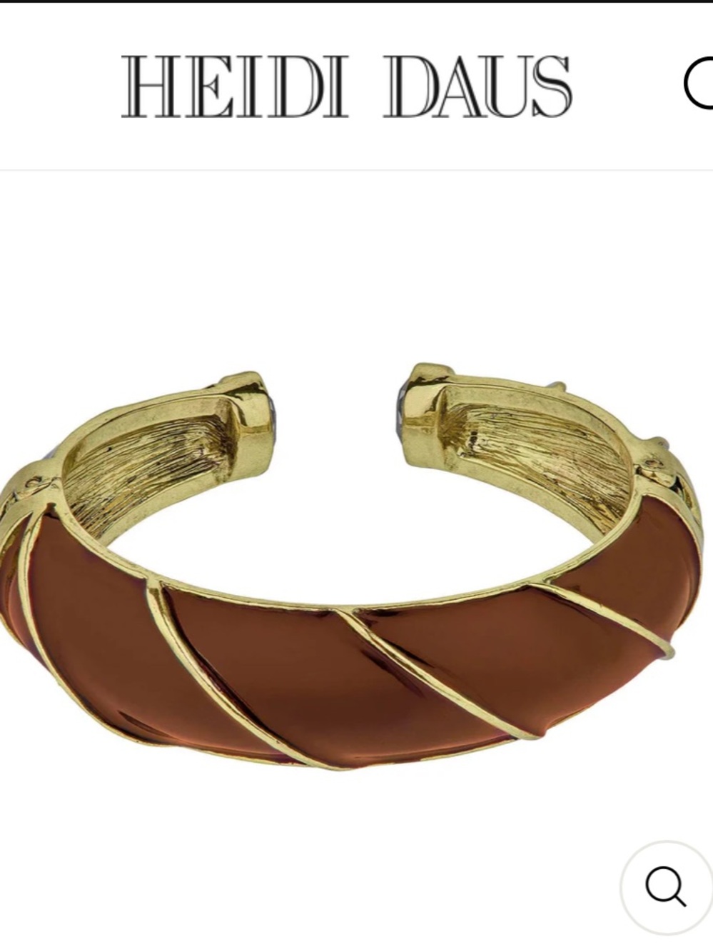 Heidi Daus The Perfect Wave Enamel & Crystal Bracelet Size M/L